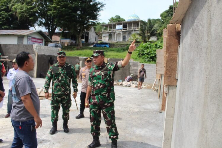 Percepat Progres Pembangunan, Danrem 131/Stg Tinjau KDKMP di Wilayah Kodim 1310/Bitung