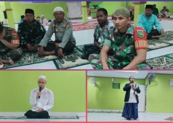 Polsek Asologaima Laksanakan Pengamanan Peringatan Isra Mi’raj di Masjid Nurul Falah Kimbim
