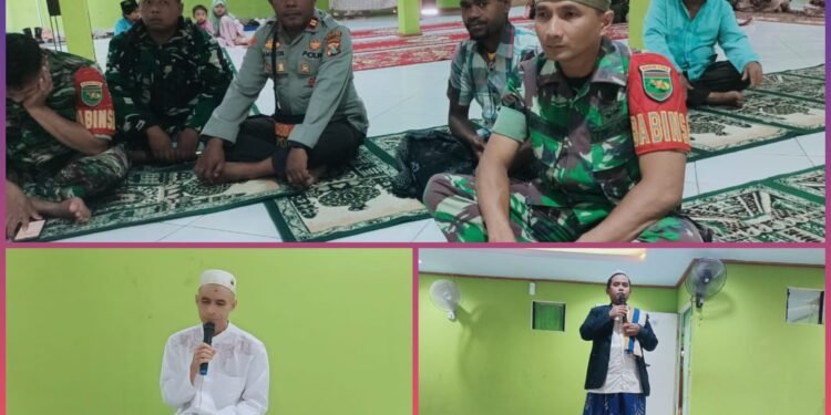 Polsek Asologaima Laksanakan Pengamanan Peringatan Isra Mi’raj di Masjid Nurul Falah Kimbim