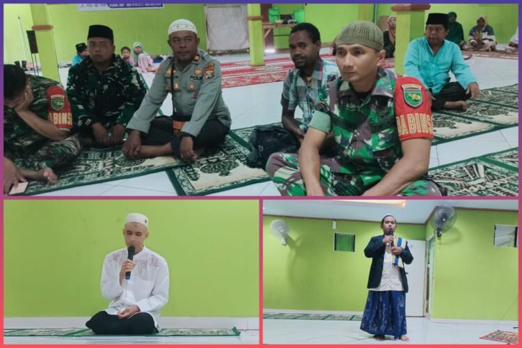 Polsek Asologaima Laksanakan Pengamanan Peringatan Isra Mi’raj di Masjid Nurul Falah Kimbim