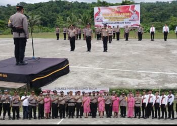 Pengamanan Ibadah Malam Akhir Tahun 2025 di Gereja GKI Effata Kasonawrja