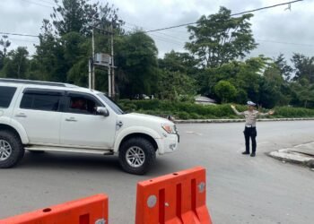 Pos Pam Regu II Polres Jayawijaya, Jaga Kelancaran Lalu Lintas di Wamena