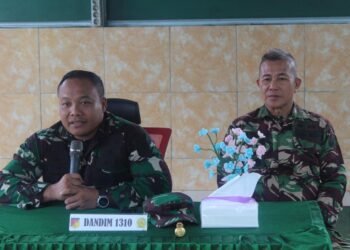 Melihat Langsung Kondisi Prajurit, Dandim 1310/Bitung Sampaikan Arahan dan Harapan kepada Prajurit dan Persit Koramil 01/Bitung