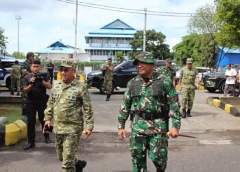 Cepat Tanggap. Pangdam XIII Merdeka Mayjen TNI Mirsa Agus, S.I.P, Berangkatkan Personel ke Sitaro
