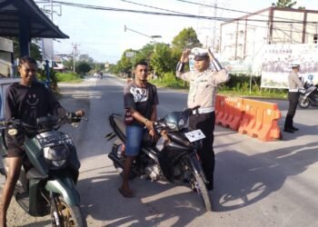 Jamin Kelancaran Lalu Lintas Pagi, KBO Lantas Ipda Mulyadi Pimpin Strong Point