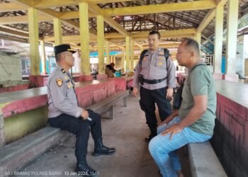 Menciptakan Keamanan tetap Kondusif, Sat Binmas Polres Sarmi Ajak Warga aktifkan kembali regu siskamling