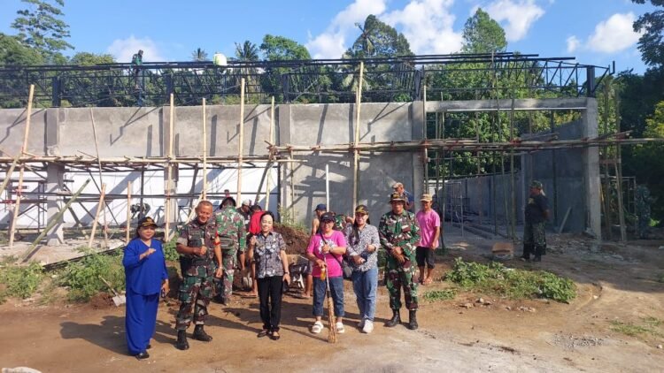 Wujud Kemanunggalan TNI-Rakyat, Koramil 1310-05/Kauditan, Laksanakan Karya Bakti di Lokasi KDKMP