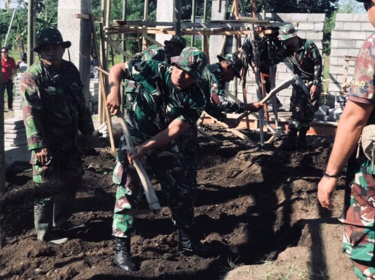 Wujud Kemanunggalan TNI-Rakyat, Koramil 1310-05/Kauditan, Laksanakan Karya Bakti di Lokasi KDKMP