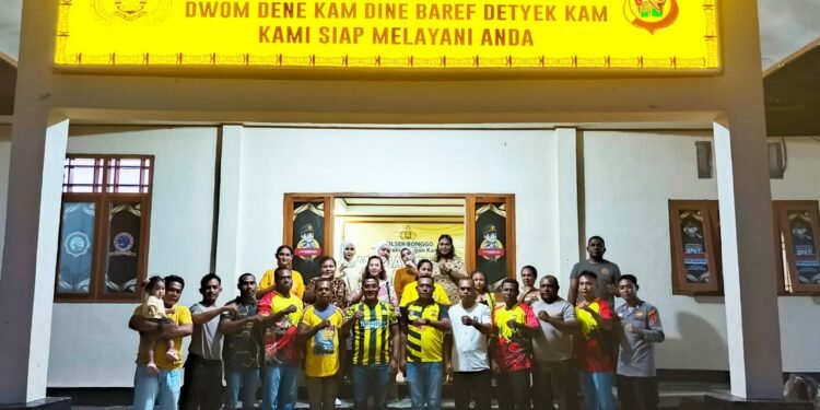 Pererat Silaturahmi, Polsek Bonggo Gelar Family Gathering Sekaligus Perpisahan Anggota