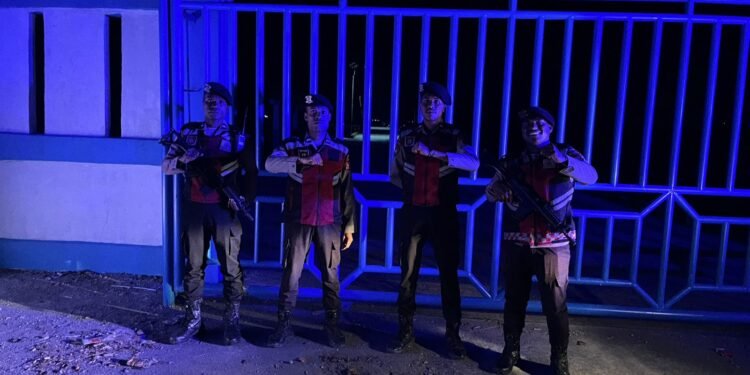 Cegah Gangguan Kamtibmas, Sat Samapta Polres Sarmi Gencarkan Patroli Malam