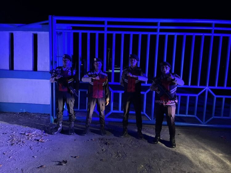 Cegah Gangguan Kamtibmas, Sat Samapta Polres Sarmi Gencarkan Patroli Malam