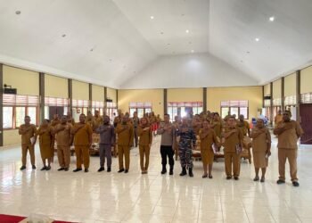 Transparansi Anggaran 2026, Kapolres Sarmi Hadiri Penyerahan DPA SKPD Kabupaten Sarmi