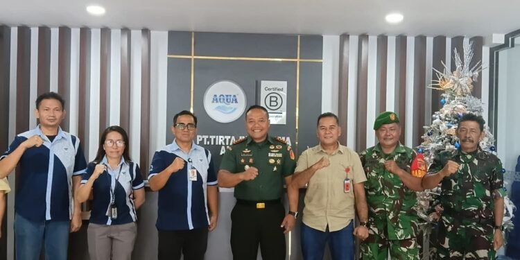 Pererat Hubungan Kemitraan, Dandim 1310/Bitung Kunjungan Kerja ke PT Tirta Investama Airmadidi