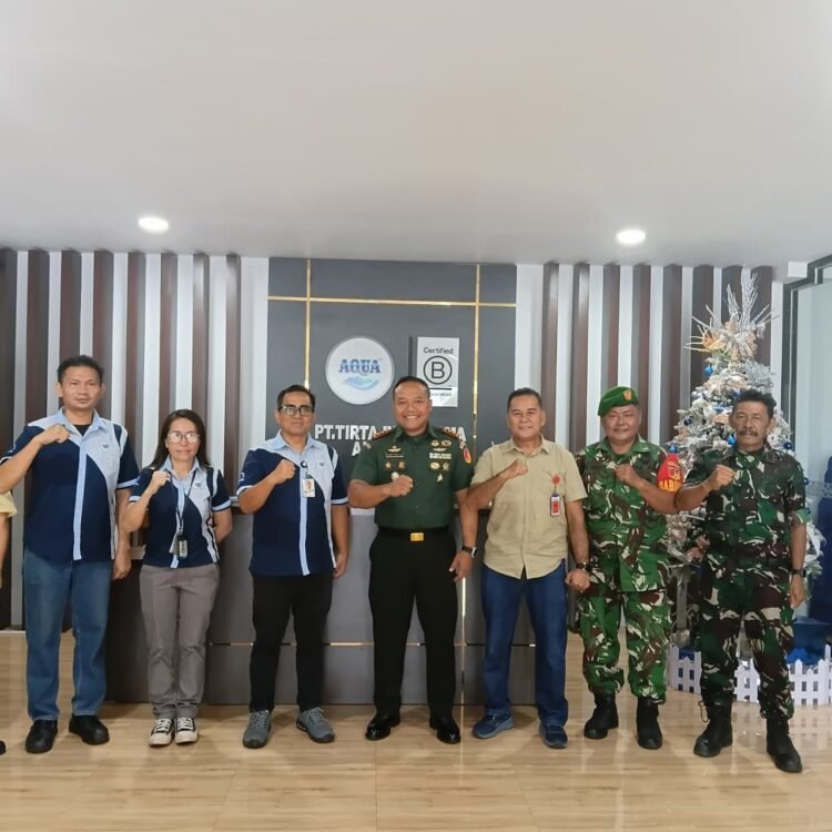 Pererat Hubungan Kemitraan, Dandim 1310/Bitung Kunjungan Kerja ke PT Tirta Investama Airmadidi