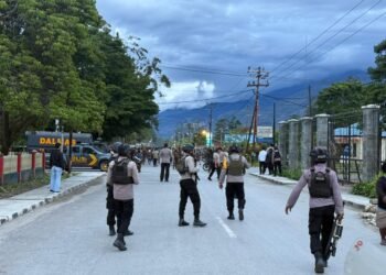 Aksi Saling Serang Antar Kelompok Masyarakat di Wamena Berhasil Dilerai Aparat Kepolisian