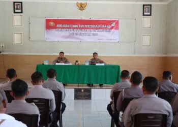 Kapolres Sarmi Pimpin Sosialisasi DIPA dan RKA-KL TA 2026, Tegaskan Komitmen Transparansi Anggaran