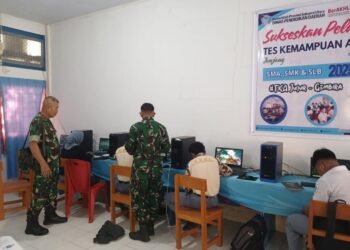 Ciptakan Calon Komcad Yang Berkualitas, Kodim 1310/Bitung Kawal Pemeriksaan Psikologi Online Seleksi KKRI TA. 2026