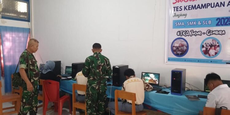 Ciptakan Calon Komcad Yang Berkualitas, Kodim 1310/Bitung Kawal Pemeriksaan Psikologi Online Seleksi KKRI TA. 2026