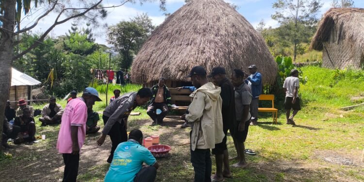 Polsek Bolakme Fasilitasi Mediasi Warga di Distrik yalengga
