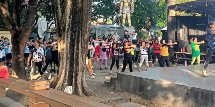 Wujud Sinergitas TNI, Kodim 1310/Bitung Olahraga Bersama Pemerintah, Ormas dan Masyarakat