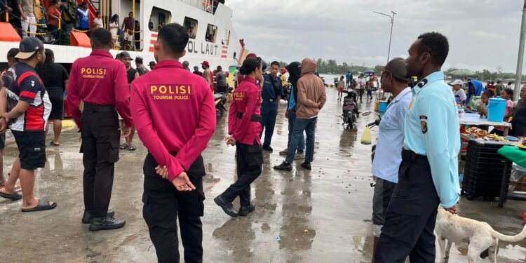 Sat Samapta Polres Sarmi Laksanakan Patroli dan Pengamanan Objek Vital, Situasi Aman dan Kondusif