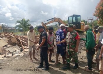 Kapolsek dan Danramil Bonggo Mediasi Aksi Palang, Pekerjaan Puskesmas Bonggo Kembali Berjalan