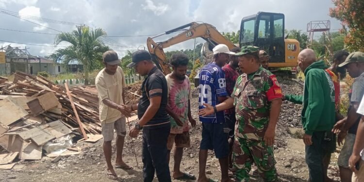Kapolsek dan Danramil Bonggo Mediasi Aksi Palang, Pekerjaan Puskesmas Bonggo Kembali Berjalan