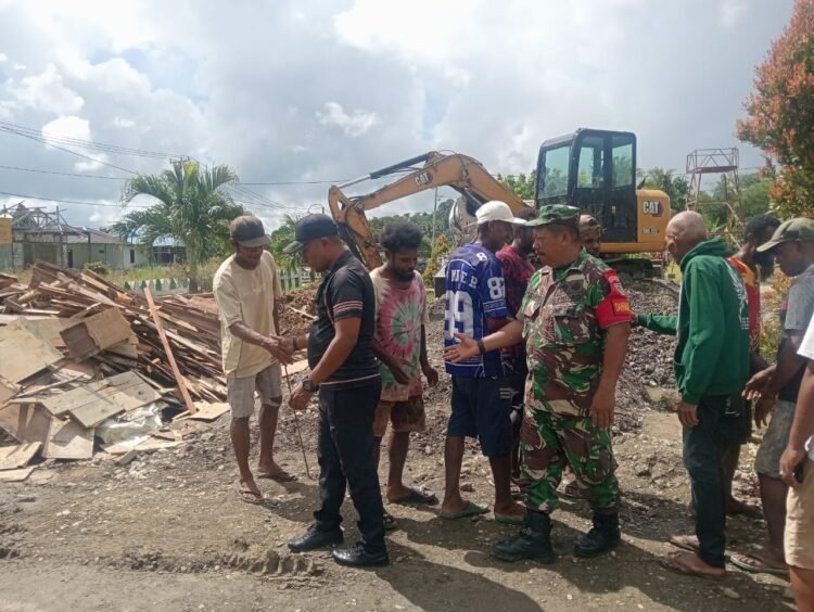 Kapolsek dan Danramil Bonggo Mediasi Aksi Palang, Pekerjaan Puskesmas Bonggo Kembali Berjalan