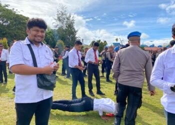 Propam Polres Jayawijaya Laksanakan Gaktibplin Personel Usai Apel Pagi