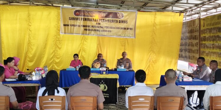 Polres Jayawijaya Gelar Sidang Pernikahan Dinas BP4R bagi Personel