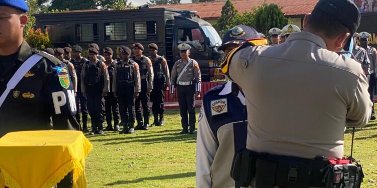 Polres Jayawijaya Gelar Apel Pasukan Operasi Keselamatan Cartenz-2026
