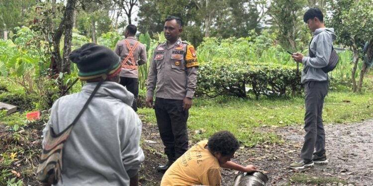 Polres Jayawijaya Cek Lahan Jagung Program Ketahanan Pangan di Wamena
