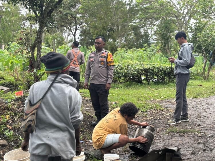 Polres Jayawijaya Cek Lahan Jagung Program Ketahanan Pangan di Wamena