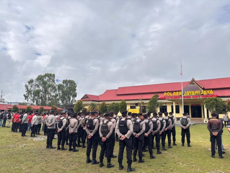 Polres Jayawijaya Laksanakan Patroli Wujudkan Kamtibmas Aman dan Kondusif
