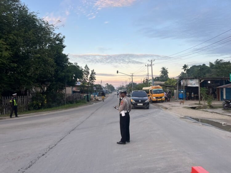 Ops Keselamatan Cartenz 2026 Terus Berjalan, Sat Lantas Polres Sarmi Imbau Pengguna Jalan Tertib