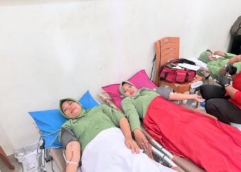 Wujud Kepedulian Terhadap Sesama, Kodim 1310/Bitung dan Koramil Jajaran Gelar Donor Darah Peringati HUT Persit Ke-80