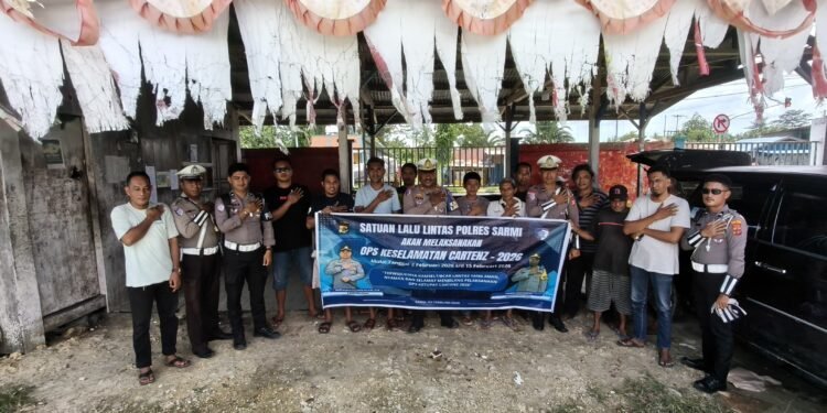 Sentuh Sopir Rental, Satlantas Sarmi Gencarkan Edukasi di Hari ke-10 Ops Keselamatan Cartenz 2026