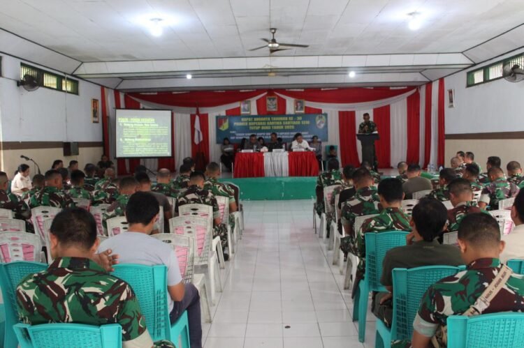 Perkuat Kemandirian dan Kesejahteraan Anggota, Kodim 1310/Bitung Gelar Rapat Anggota Tahunan (RAT) Ke-30 Tutup Buku Tahun 2025