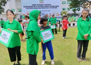 Tumbuhkan Semangat Kebersamaan, Persit KCK Cab. LXII Kodim 1310/Bitung, Olahraga Bersama dan Lomba Permainan Tradisional Peringati HUT Ke-80 Persit