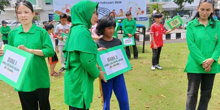 Tumbuhkan Semangat Kebersamaan, Persit KCK Cab. LXII Kodim 1310/Bitung, Olahraga Bersama dan Lomba Permainan Tradisional Peringati HUT Ke-80 Persit