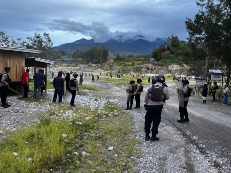 Gerak Cepat Polres Jayawijaya Tangani Konflik Antarwarga di Wouma