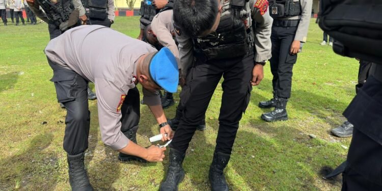 Propam Polres Jayawijaya Gelar Gaktibplin, Tegakkan Disiplin dan Ketertiban Personel