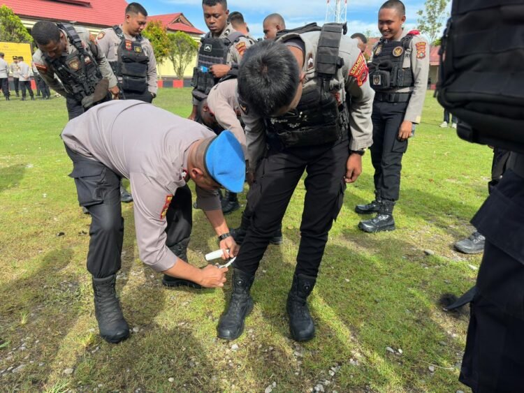 Propam Polres Jayawijaya Gelar Gaktibplin, Tegakkan Disiplin dan Ketertiban Personel