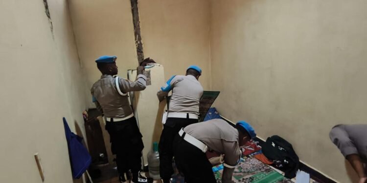 Pengecekan Ruang Tahanan Sat Tahti Polres Jayawijaya