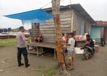 Satpolairud Polres Sarmi Pastikan Pesisir Aman Pasca Gempa 5.7 SR di Sarmi