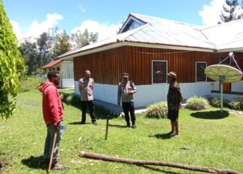 Polsek Asologaima Lakukan Pengecekan Lahan Jagung Program Ketahanan Pangan Kuartal IV