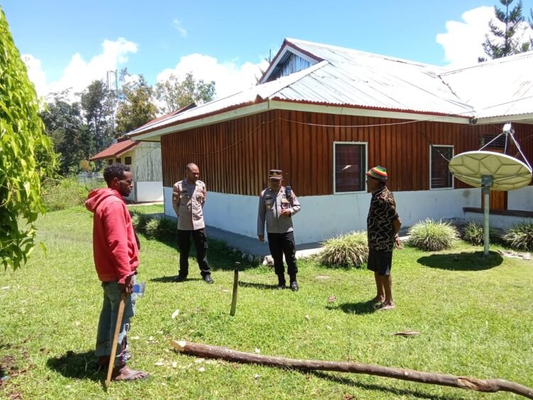 Polsek Asologaima Lakukan Pengecekan Lahan Jagung Program Ketahanan Pangan Kuartal IV