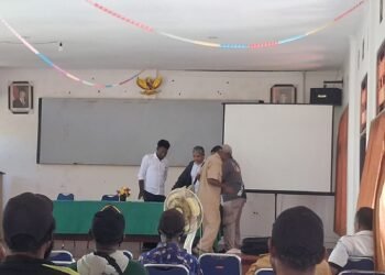 Kapolsek Tor Atas Hadiri Giat Penyelesaian Dokumentasi Penetapan Batas Administrasi Kampung