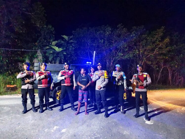 Respon Cepat Laporan Call Center 110, Personel Samapta Polres Sarmi Amankan Pelaku Perkelahian Akibat Miras