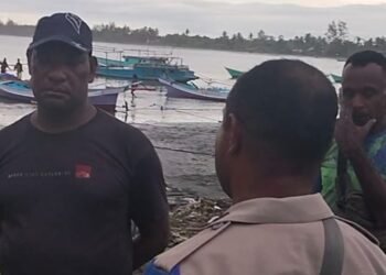 Hadir di Tengah Nelayan, Polisi RW Sat polairud Polres Sarmi Sampaikan Pesan Kamtibmas